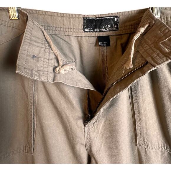 Vtg Y2K Oakley Rip Stop Cargo Pants Men’s 40x32 Khaki Tactical Military Baggy - Picture 5 of 16